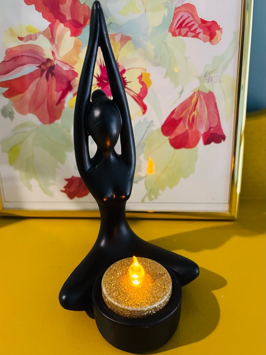 no brand Other - Yoga Pose Tealight Candle Holder -